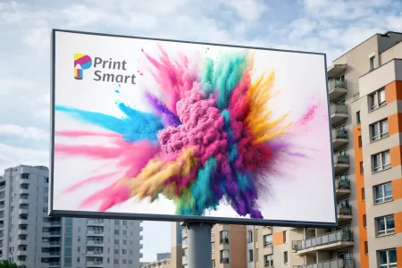 Autocolant printat pentru panouri stradale