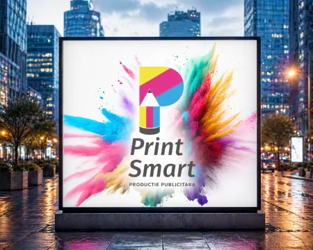 Backlit banner printat