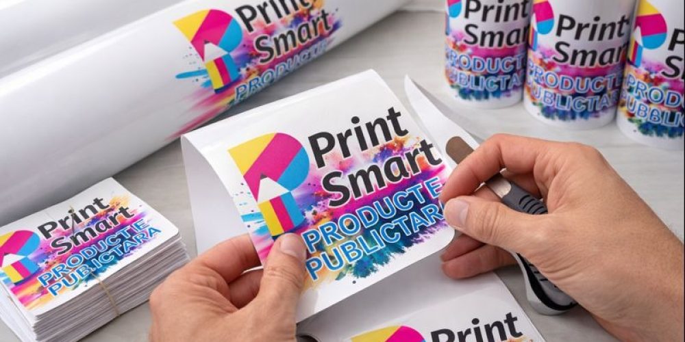 Decupare autocolant personalizat Print Smart pentru materiale publicitare