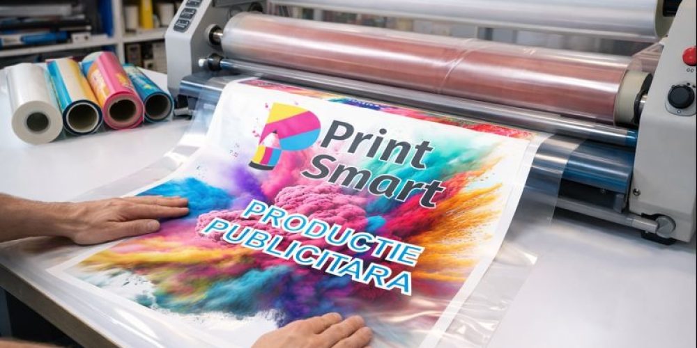 Laminare materiale publicitare Print Smart pentru protecție și finisaj profesional